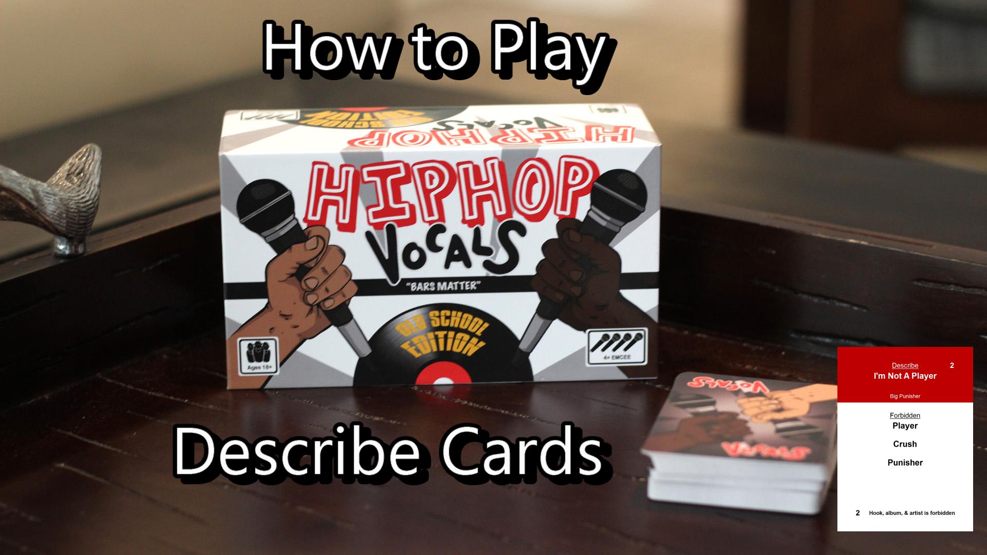 Game Tips- Describe Cards