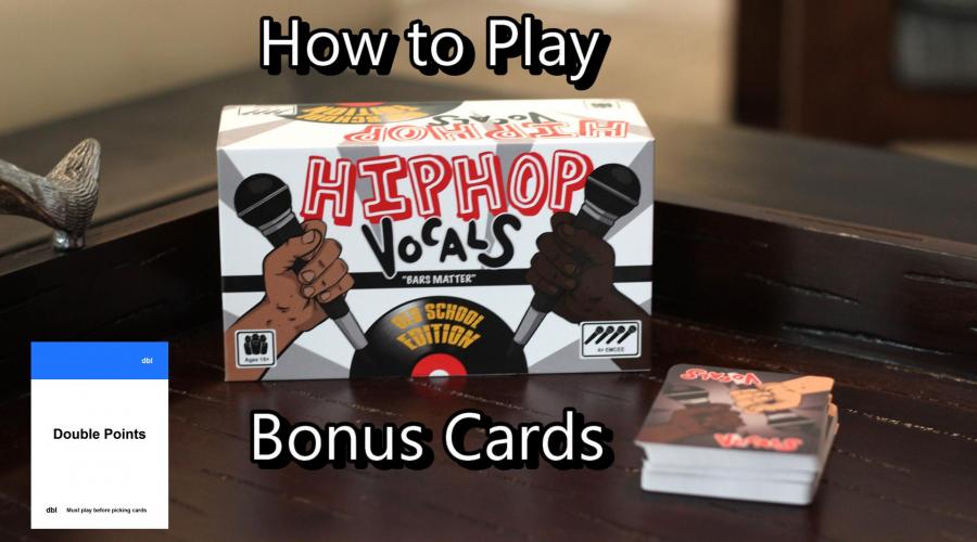 Game Tips- Bonus Cards